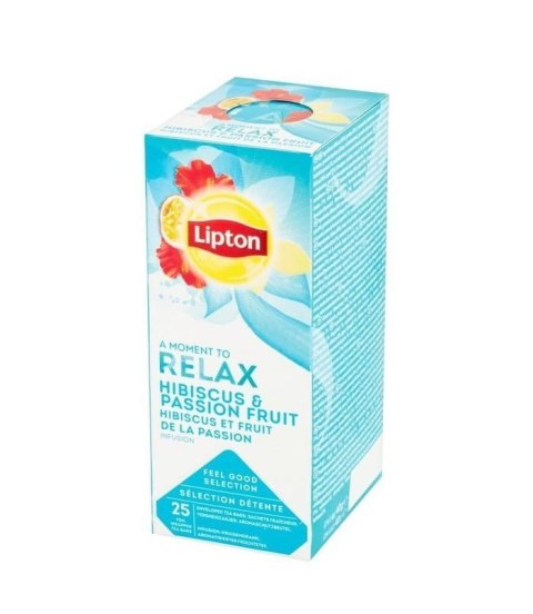 Herbata LIPTON CLASSIC HIBISKUS MARAKUJA (25 kopert fol.)