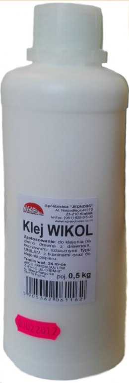 Klej WIKOL 500g butelka JEDNOŚĆ