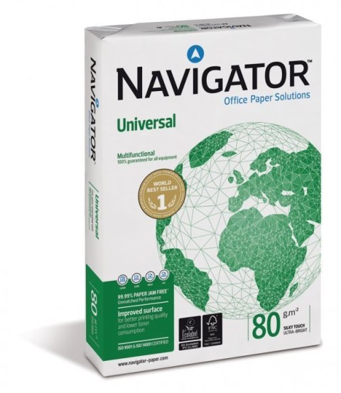 Papier xero A4 NAVIGATOR UNIVERSAL klasa A+ premium karton 5 ryz