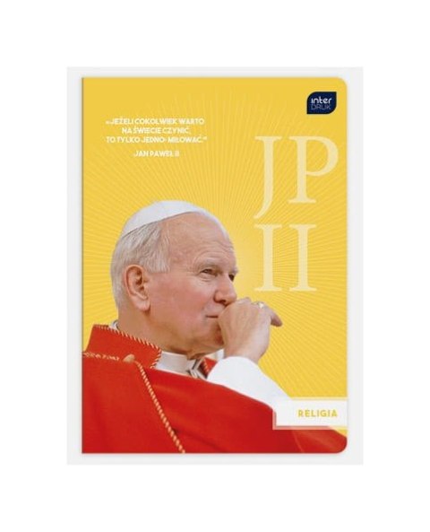 Zeszyt A5 32k kratka RELIGIA JPII/FRANCISZEK INTERDRUK