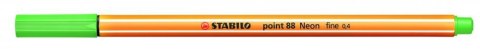Cienkopis STABILO point 88/033 0.4mm neonowy zielony
