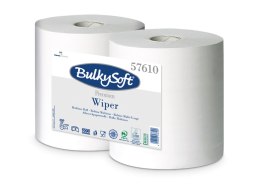 Czyściwo papierowe BULKYSOFT Premium, 2 warstwy, kolor biały, celuloza, długość 300m, idealne do szyb, (2 szt.) 57610