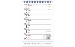 Kalendarz biurowy MERKURY 2025 (H5) TELEGRAPH