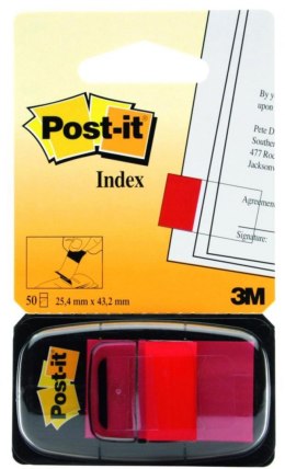 Zakładki indeksujące POST-IT 25x43mm czerwone 680-1 50sztuk 3M