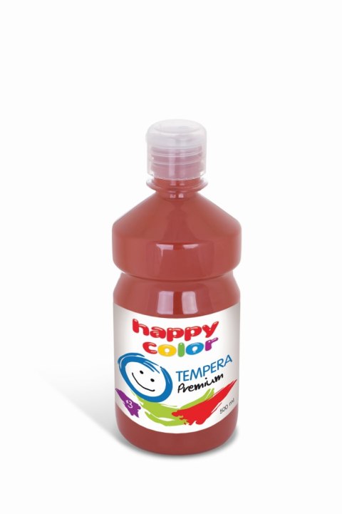 Farba tempera Premium 1000ml, ciemnobrązowy, Happy Color HA 3310 1000-75