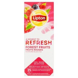 Herbata LIPTON REFRESH FOREST FRUTIS 25k.fol czarna