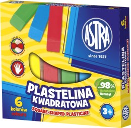 Plastelina Astra kwadratowa 6 kolorów, 83811908