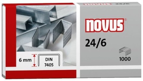 Zszywki NOVUS 24/6 DIN 1000szt. 040-0158