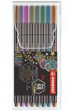 Flamaster Pen 68 METALLIC etui 8 szt. 6808/8-11 STABILO