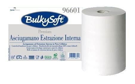 Ręcznik w roli centralnego dozowania midi (6rolek) biały, celuloza, 2w, 150m, PREMIUM, 96601, BULKYSOFT