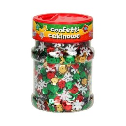 Confetti cekinowe kółka - mix świąteczny 100g ASTRA, 335116004