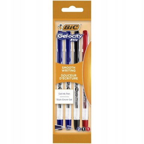 Długopis żelowy BIC Gel-ocity Stic 0.5mm czerwony, 951764