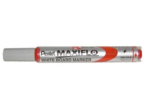 Marker suchościeralny czerwony MWL5SB PENTEL MAXIFLO (z tłoczkiem)