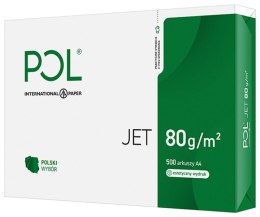 Papier xero A4 POLJET 80g klasa białości A 166 karton 5 ryz