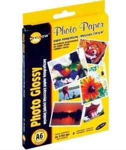 Papier fotograficzny błyszczący 4G230, 230 g/m, A6 20 arkuszy YELLOW ONE 150-1182