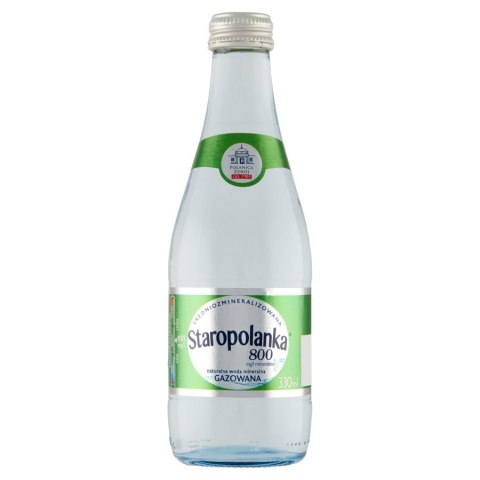 Woda STAROPOLANKA 330ml gazowana szkło zgrzewka 12szt.