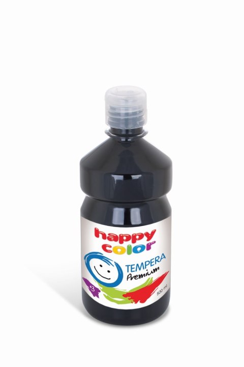 Farba tempera Premium 500ml, czarny, Happy Color HA 3310 0500-9