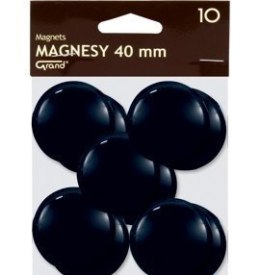 Magnes 40mm GRAND, czarny, 10 szt 130-1700