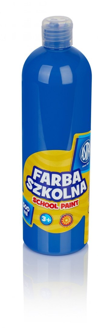 Farba szkolna Astra 500 ml - niebieska ciemna, 301109004