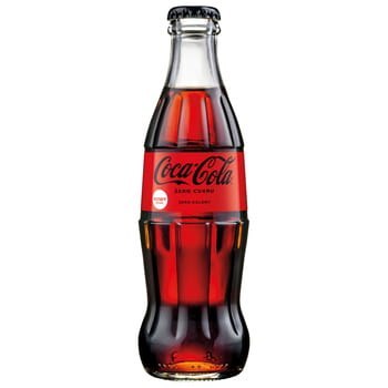 Napój COCA COLA ZERO 0.25L butelka szklana 24szt. + skrzynka