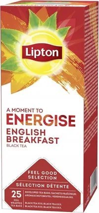 Herbata LIPTON Classic English Breakfast (25 kopert fol.) ENERGISE