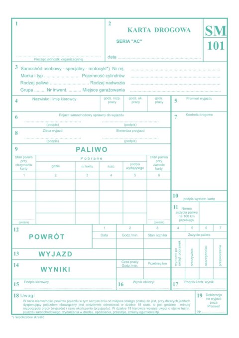 802-3 Karta drogowa MICHALCZYK&PROKOP A5 80 kartek