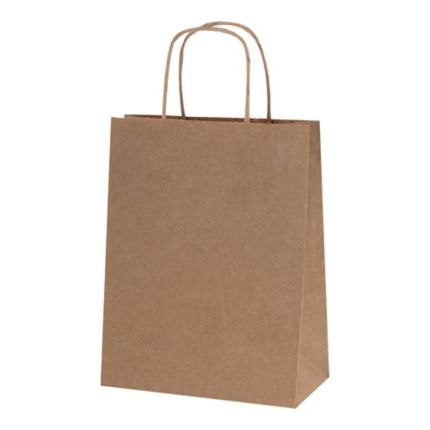 Torba papierowa ECOBAG 305x170x425mm brązowa ekologiczna