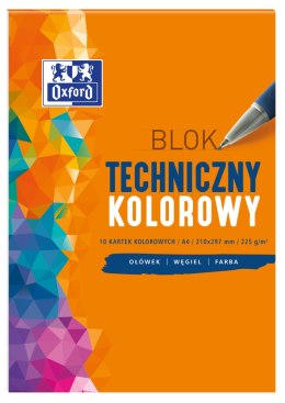 Blok techniczny OXFORD A4 10k 225G kolor 400093230