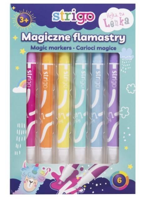 Flamastry STRIGO magiczne 6 kol. SSC143