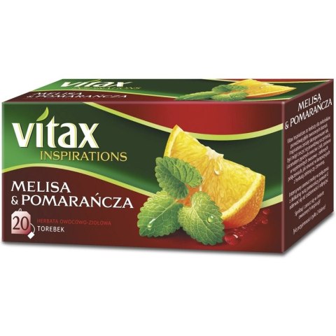 Herbata VITAX INSPIRATIONS Melisa&pomarańcza (20 saszetek) 33g zawieszka