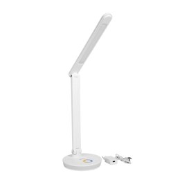 Lampka biurkowa biała LED 12W PDL400RGBW USB RGB CHARGING PORT WHITE Platinet