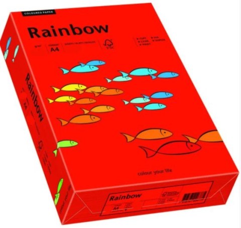 Papier xero kolorowy A4 160g 250 ark. RAINBOW R28 ciemnoczerwony 88042483