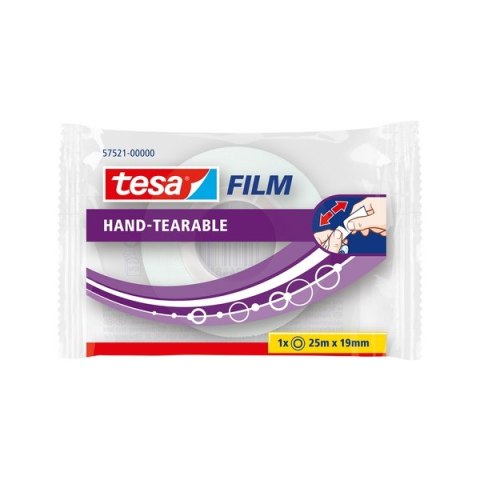 TAŚMA BIUROWA TESAFILM 25MX19MM URYWALNARĘCZNIE 57521-00000-00