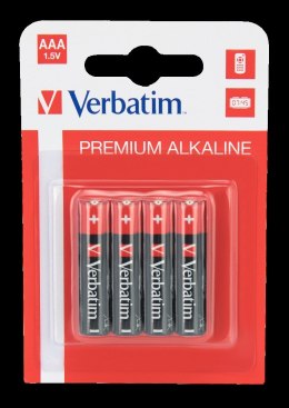 Baterie VERBATIM ALKALICZNE LR03 AAA BLISTER 4szt. 49920