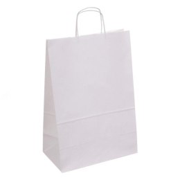 Torba papierowa ECOBAG 305x170x425mm biała 100g ekologiczna