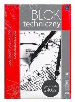 Blok techniczny A4 240g PREMIUM INTERDRUK 2121