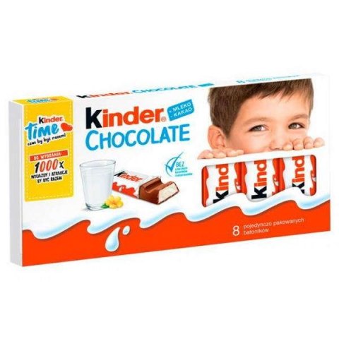 Czekolada Kinder 100g 8 batoników Ferrero