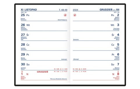 Kalendarz TIK kieszonkowy 2025 (K1) TELEGRAPH