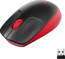 Mysz bezprzewodowa LOGITECH optyczna M190 czarno-czerwona 910-005908