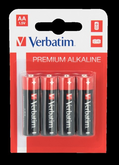 Baterie VERBATIM ALKALICZNE LR06 AA BLISTER 4szt. 49921