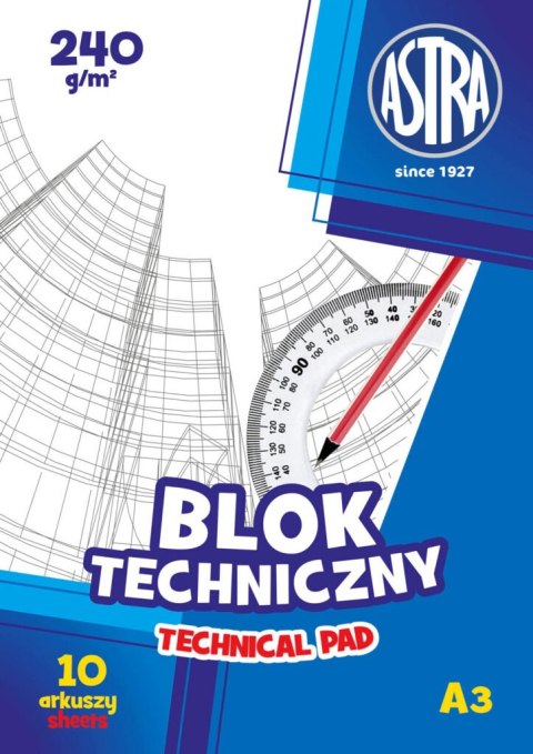 Blok techniczny ASTRAPAP A3 240g, 106119007