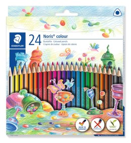 Kredki Noris colour, Wopex, trójkątne, 24 kol., Staedtler S 187 C24