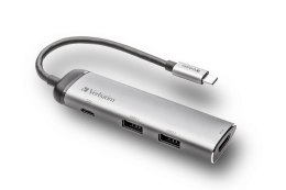 Stacja dokująca VERBATIM MULTIMEDIA ADAPTER HUB Type-C to 2xUSB HDMI 49140 VMMA1