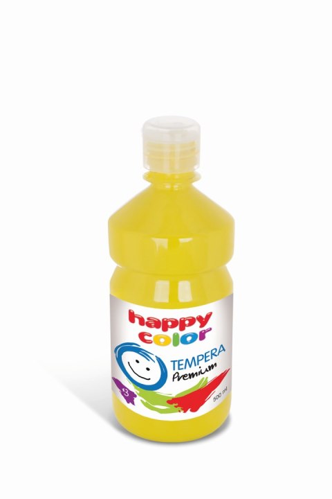 Farba tempera Premium 500ml, cytrynowy, Happy Color HA 3310 0500-10