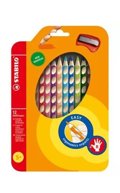 Kredki EASYCOLORS 12kol.332/12 STABILO dla praworęcznych