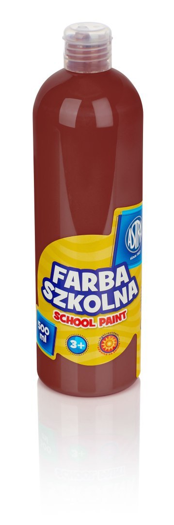 Farba szkolna Astra 500 ml - brązowa, 301109006