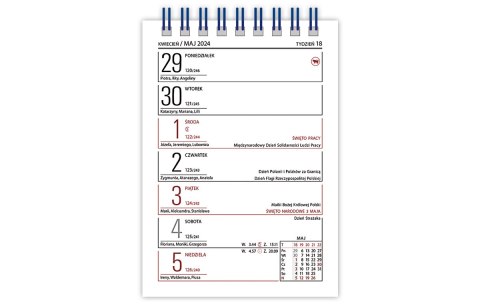 Kalendarz biurowy MINI ZODIAK 2025 (H7) TELEGRAPH