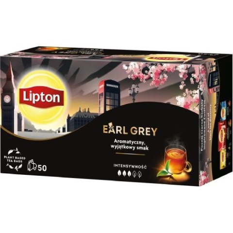 Herbata LIPTON EARL GREY 50 torebek czarna