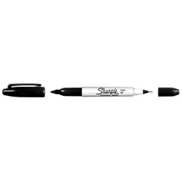 Marker dwustronny SHARPIE TWIN TIP czarny S0811100